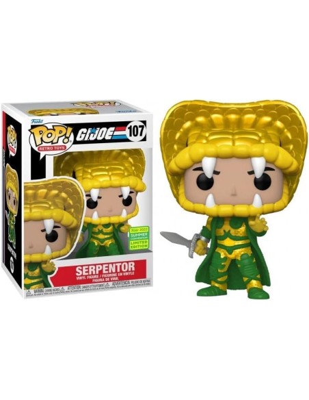 Figura Funko Pop! Juguetes Retro G.I. Joe Serpentor Modelo 107 | 65252 Edición Limitada Convención Verano 2022