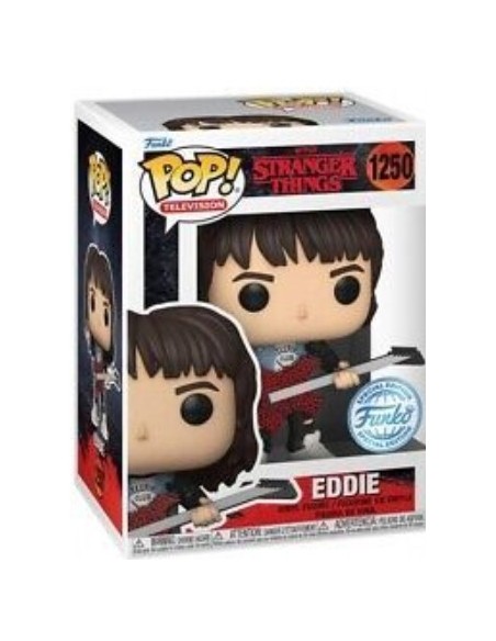 Figura Funko Pop! Televisión Stranger Things Eddie Modelo 1250 | 62400 Edición Especial