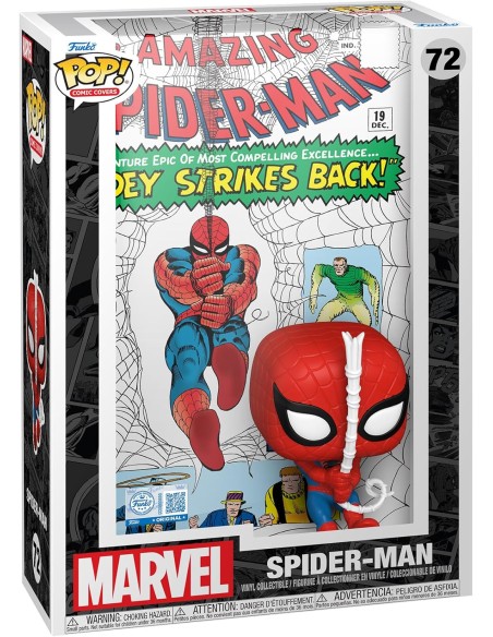 Figura Funko Pop! Comic Covers Marvel Spider-Man Modelo 72 | 87174 Edición Especial