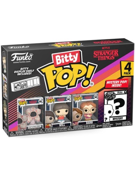 Pack de 4 Funko Bitty Pop! Stranger Things Modelo Demogorgon |  83661
