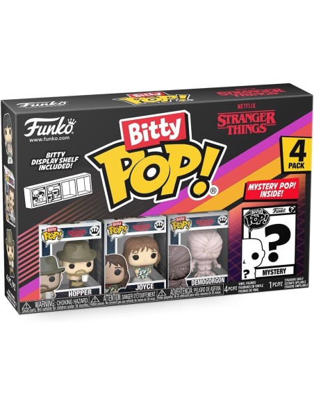 Pack de 4 Funko Bitty Pop! Stranger Things Modelo Hopper |  83664