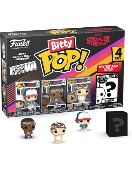 Pack de 4 Funko Bitty Pop! Stranger Things Modelo Dustin | 83662
