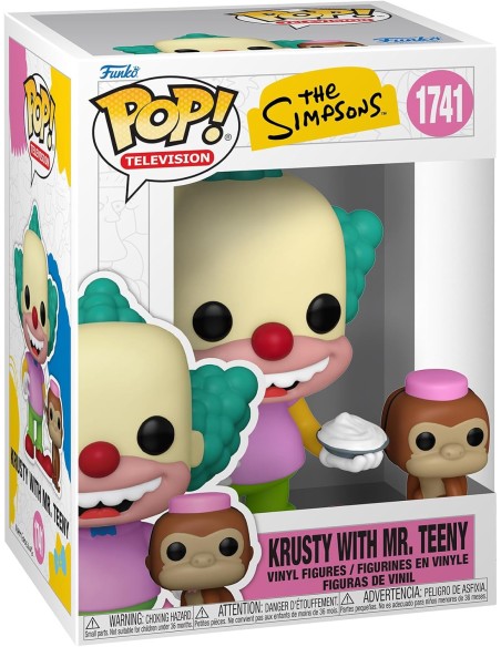 Figura Funko Pop! Los Simpsons Krusty con Mr. Teeny Modelo 1741 | 86410