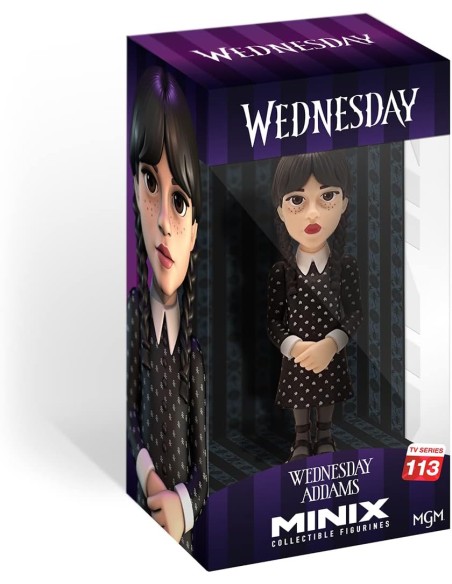 Figura Minix Miercoles Wednesday con Cosa Modelo 123
