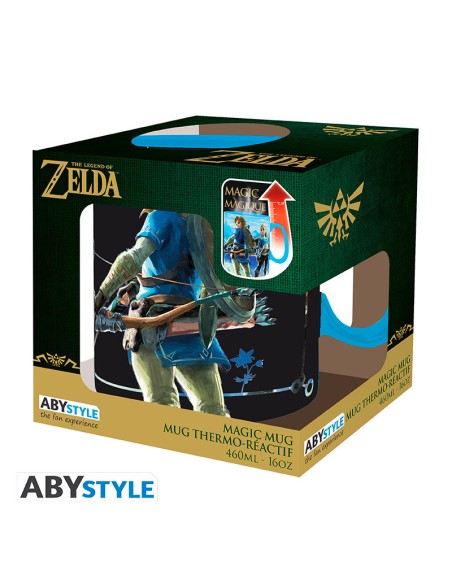 Taza Térmica de Cerámica Abystyle La Leyenda de Zelda Modelo Link y Zelda