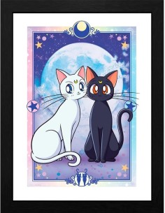 Poster Enmarcado Abystyle Sailor Moon Modelo Luna y Artemisa
