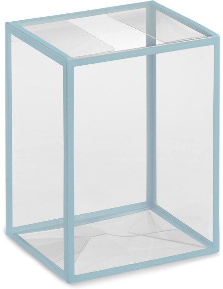 Caja Protectora Para Figuras Funko Pop! de Grosor 0.5 mm Borde Fluorescente en Azul