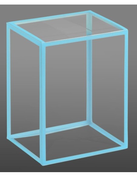 Caja Protectora Para Figuras Funko Pop! de Grosor 0.5 mm Borde Fluorescente en Azul