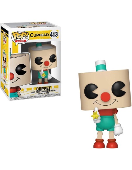 Figura Funko Pop! Juegos Cuphead Cuppet Modelo 413 | 34473