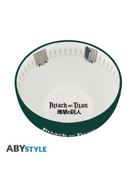 Bol de Cerámica Abystyle Ataque de los Titanes Modelo Emblema