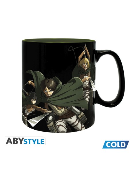 Taza Térmica de Cerámica Abystyle Ataque de los Titanes Modelo Titan Eren