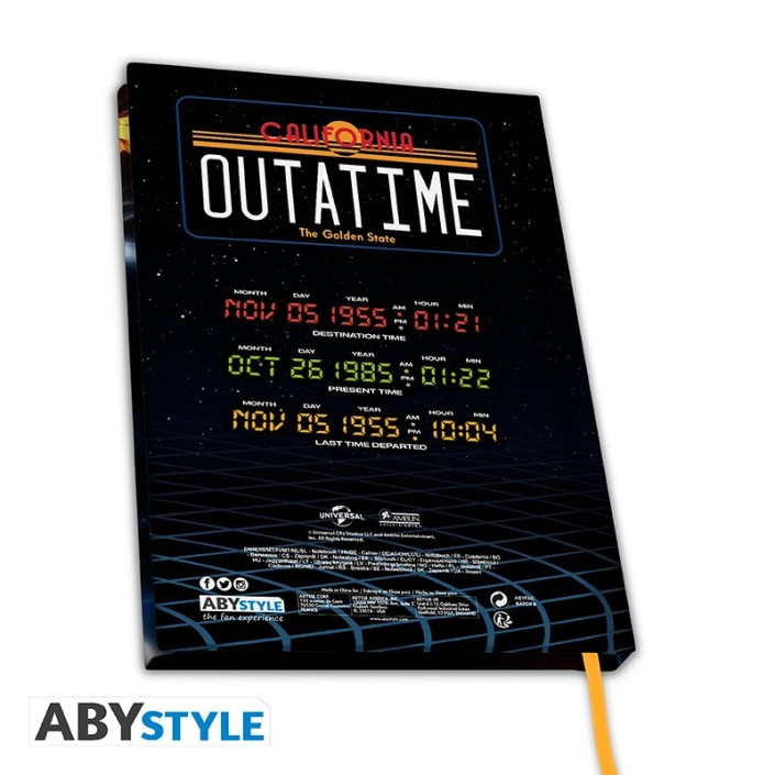 Libreta Abystyle Regreso al Futuro Modelo DeLorean