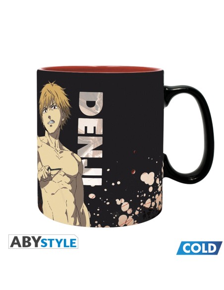 Taza Térmica de Cerámica Abystyle Chainsaw Man Modelo Denji & Aki