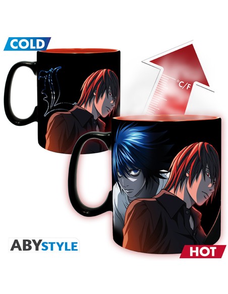 Taza Térmica de Cerámica Abystyle Death Note Modelo L & Light