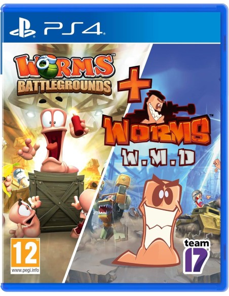 Juego Worms Battlegrounds + Worms WMD para Playstation 4 | PS4