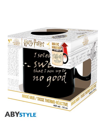 Taza Térmica de Cerámica Abystyle Harry Potter Modelo Mapa del Merodeador