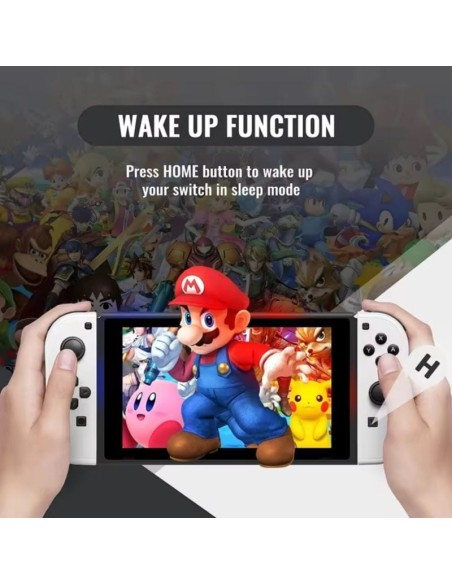 Mandos Inalámbricos Compatibles con Switch Joy-con Set Izq-Der Color Blanco