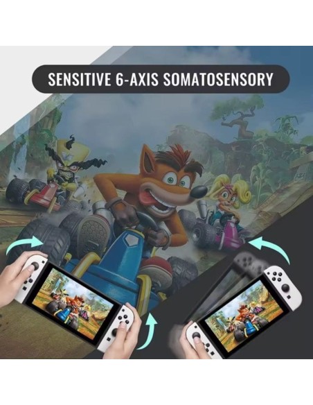 Mandos Inalámbricos Compatibles con Switch Joy-con Set Izq-Der Color Blanco