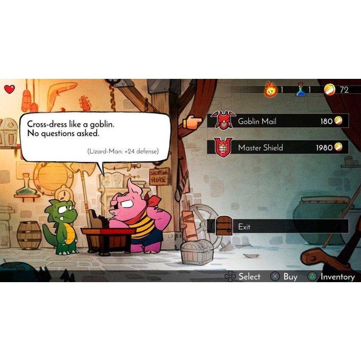 Juego Wonder Boy: The Dragon's Trap para...