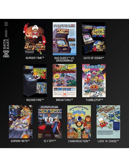 Cartucho con Juegos Data East Arcade 1 para Videoconsola Evercade