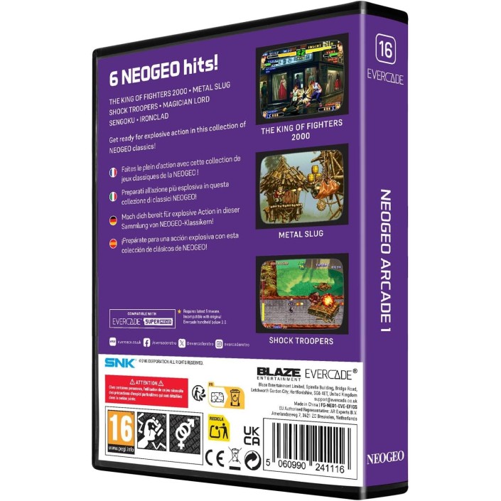 Cartucho con Juegos NeoGeo Arcade 1 para...