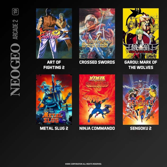 Cartucho con Juegos NeoGeo Arcade 2 para...