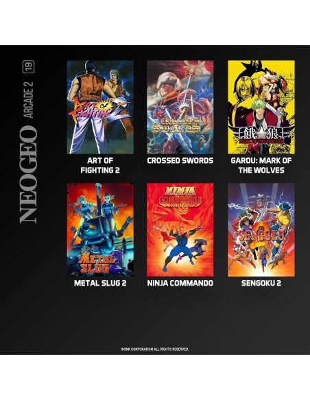 Cartucho con Juegos NeoGeo Arcade 2 para Videoconsola Evercade