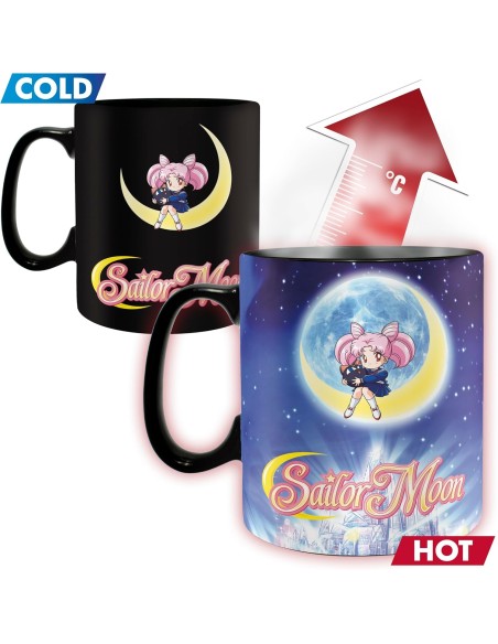 Taza Térmica de Cerámica Abystyle Sailor Moon Modelo Sailor y Chibi