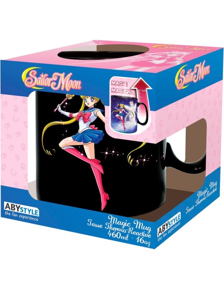 Taza Térmica de Cerámica Abystyle Sailor Moon Modelo Sailor y Chibi