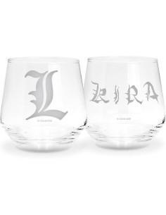 Set de 2 Vasos Abystyle Death Note  Modelo Kira y L