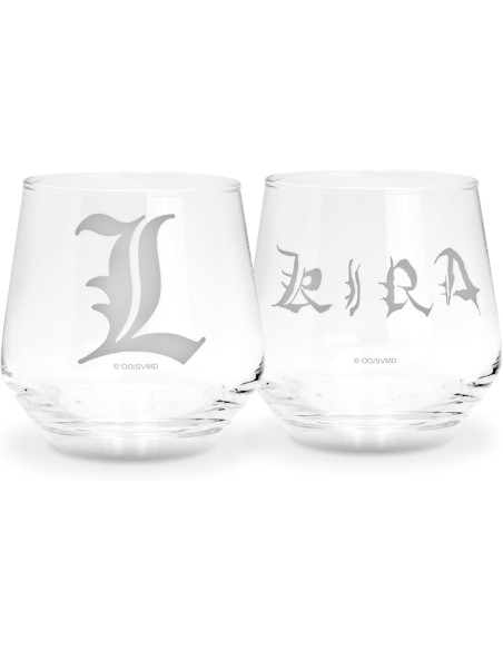 Set de 2 Vasos Abystyle Death Note  Modelo Kira y L