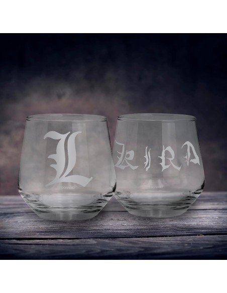 Set de 2 Vasos Abystyle Death Note  Modelo Kira y L