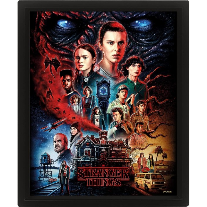 Poster 3D con Marco Pyramid Stranger Things...