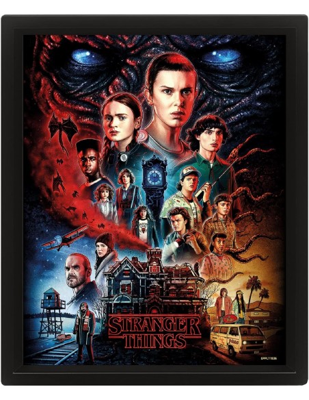 Poster 3D con Marco Pyramid Stranger Things Temporada 4