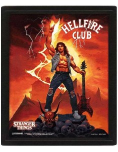 Poster 3D con Marco Pyramid Stranger Things Tributo Hellfire
