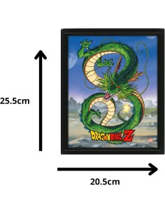 Poster 3D con Marco Pyramid Dragon Ball Shenron 2