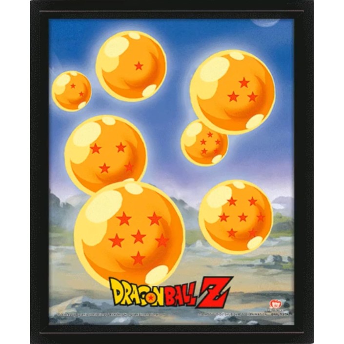 Poster 3D con Marco Pyramid Dragon Ball Shenron