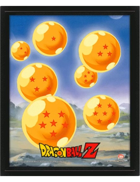 Poster 3D con Marco Pyramid Dragon Ball Shenron