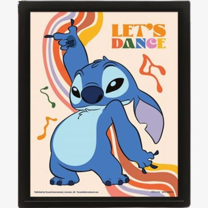 Poster 3D con Marco Pyramid Stitch Let´s Dance