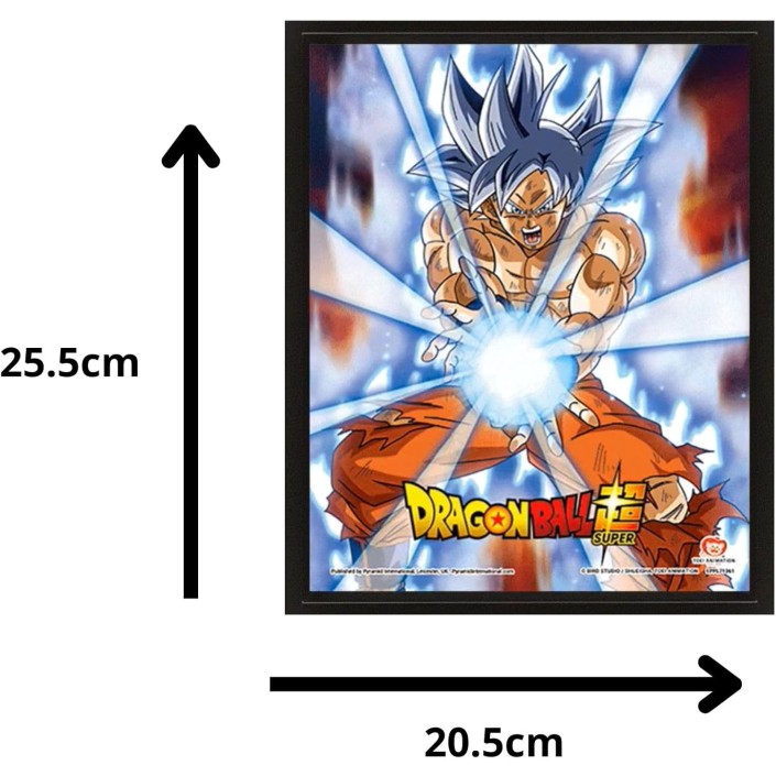 Poster 3D con Marco Pyramid Dragon Ball Goku...