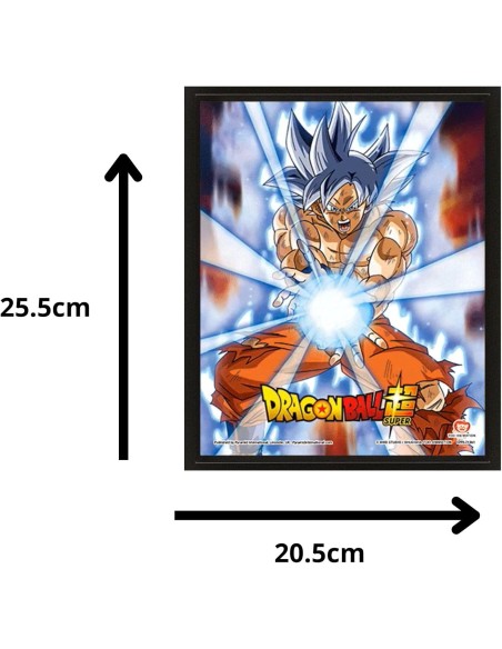 Poster 3D con Marco Pyramid Dragon Ball Goku Kamehameha