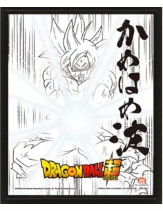 Poster 3D con Marco Pyramid Dragon Ball Goku Kamehameha 2