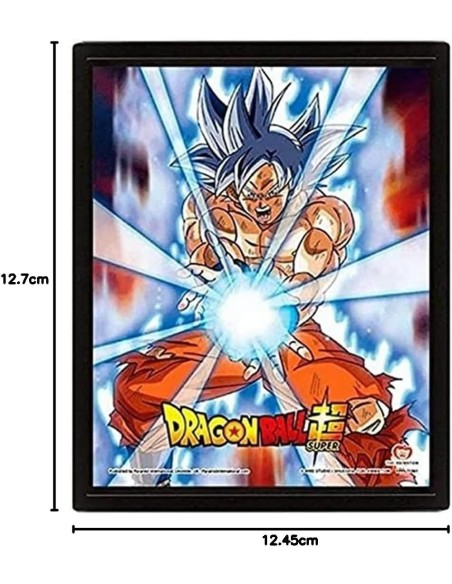 Poster 3D con Marco Pyramid Dragon Ball Goku Kamehameha