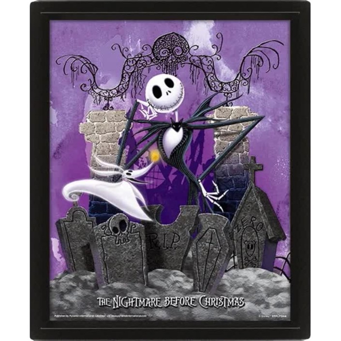 Poster 3D con Marco Pyramid Pesadilla Antes de...