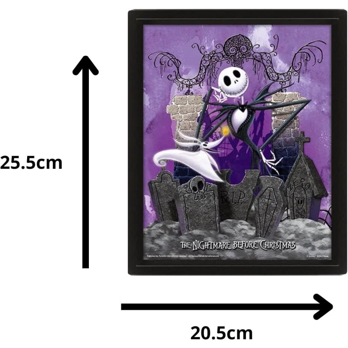 Poster 3D con Marco Pyramid Pesadilla Antes de...