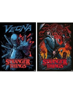 Pack de 2 Posters Pyramid Stranger Things Vecna y Eddie