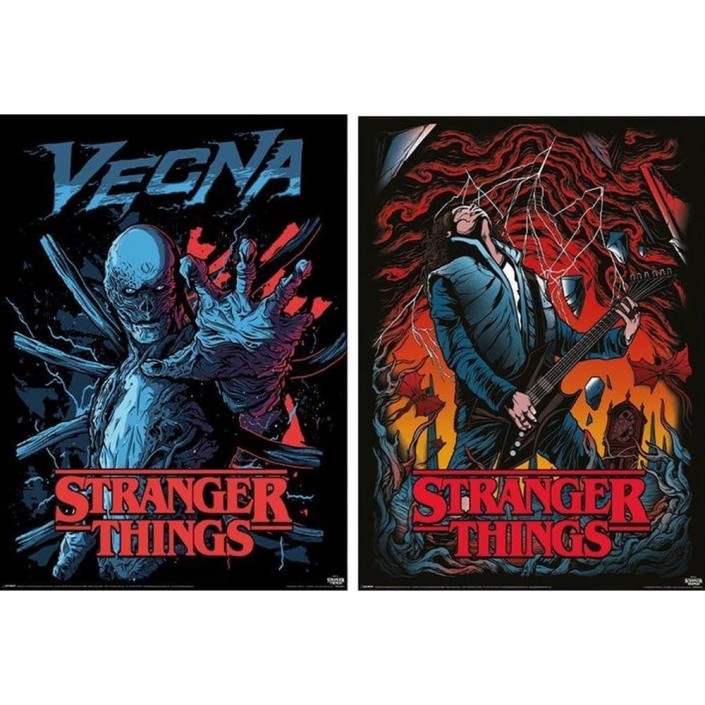 Pack de 2 Posters Pyramid Stranger Things Vecna...