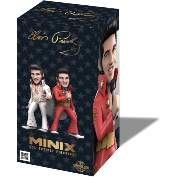 Figura Minix Elvis con Traje Rojo Modelo 112