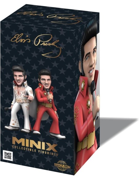 Figura Minix Elvis con Traje Rojo Modelo 112