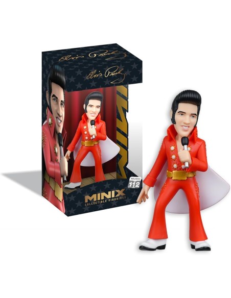 Figura Minix Elvis con Traje Rojo Modelo 112